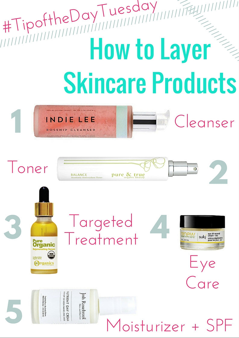 #tipofthedaytuesday: how to layer skincare products