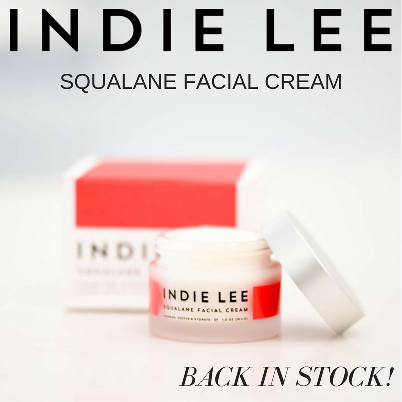 indie lee squalane facial cream - back in stock!