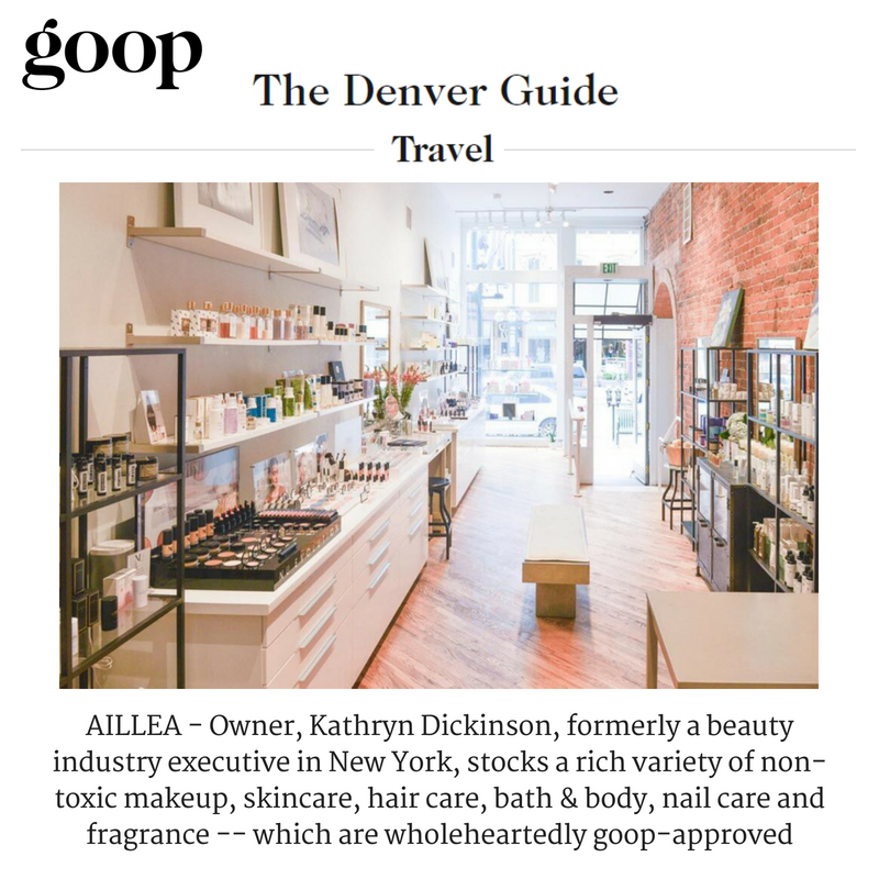 goop features Aillea in their denver travel guide