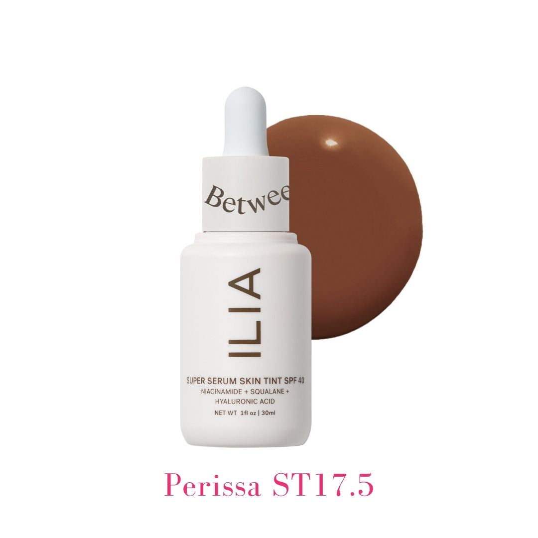 ILIA Super Serum Skin Tint SPF 40 - ST17.5 Perissa: (for deep skin with golden undertones) - AILLEA