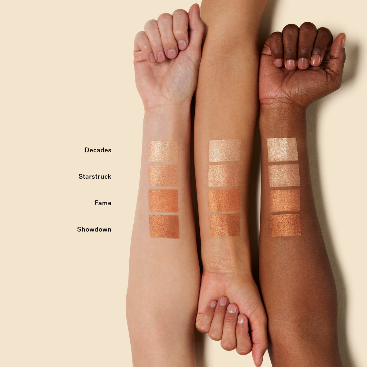 ILIA DayLite Highlighting Powder - Arm Swatches - AILLEA