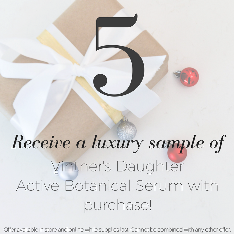 giveaway day 5: receive a luxury sample of vintner's daughter active botanical serum with purchase!