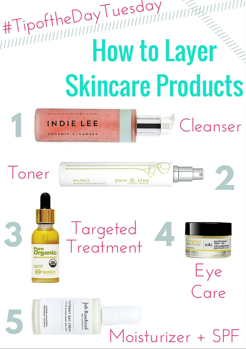 #tipofthedaytuesday: how to layer skincare products 