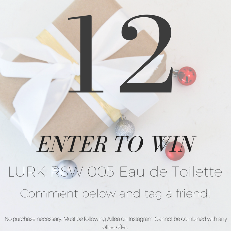 giveaway day 12: enter to win. Lurk RSW 005 eau de toilette. comment below and tag a friend!