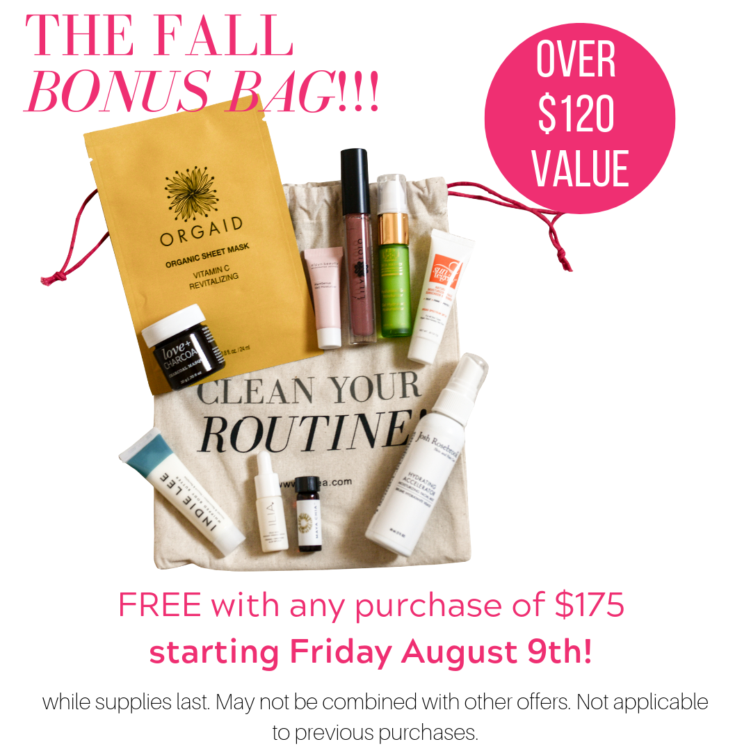 the fall bonus bag! free with any purchase of $175 starting friday august 9th