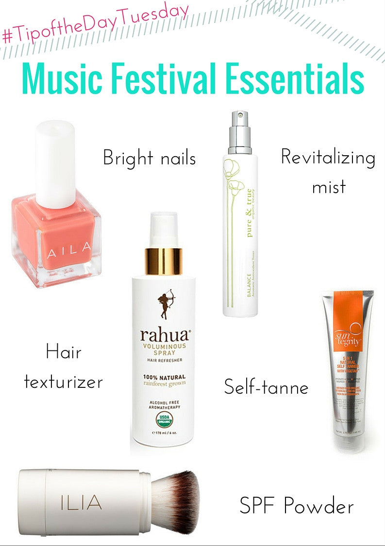 #tipofthedaytuesday music festival essentials 