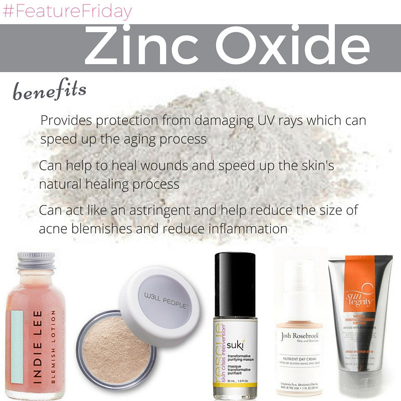 #featurefriday zinc oxide benefits 