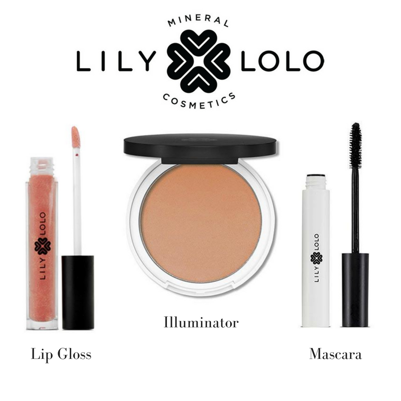 lily lolo mineral cosmetics: lip gloss, illuminator, mascara 