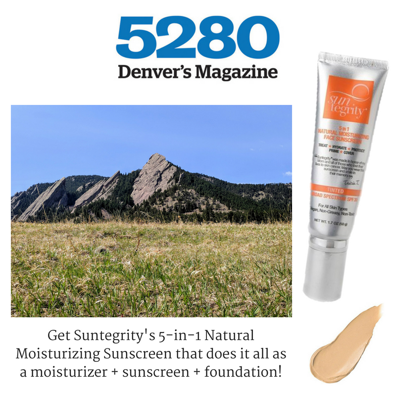 get suntegrity's 5-in-1 natural moisturizing sunscreen that does it all as a moisturizer, sunscreen, and foundation. article from 5280 Denver's Magazine