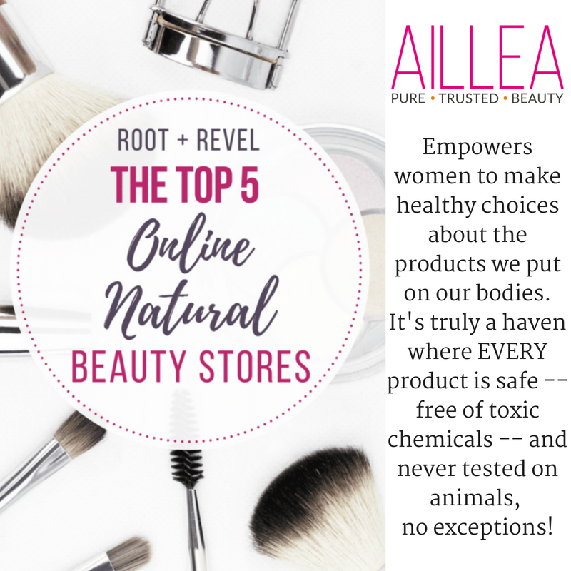 the top five online natural beauty stores. article by root and revel. 