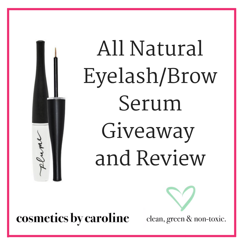 all natural eyelash/brow serum giveaway and review. article from cosmetics by caroline