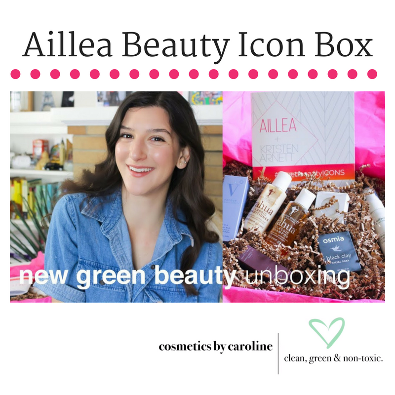 aillea beauty icon box: new green beauty unboxing. article from cosmetics by caroline