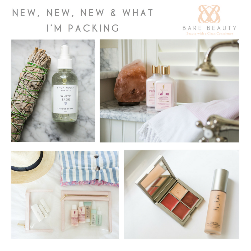 new, new, new and what I'm packing. article by bare beauty