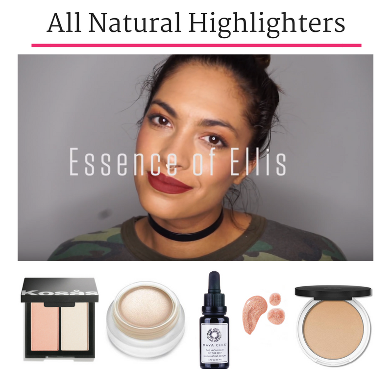 all natural highlighters. video by essence of ellis