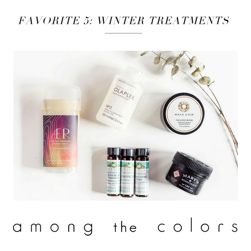 favorite 5: winter treatments. article by among the colors