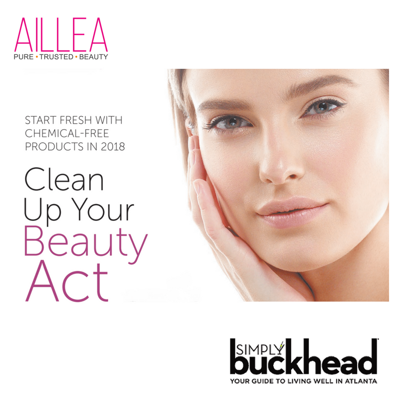 Start fresh with chemical free products in 2018: clean up your beauty act. article from simply buckhead
