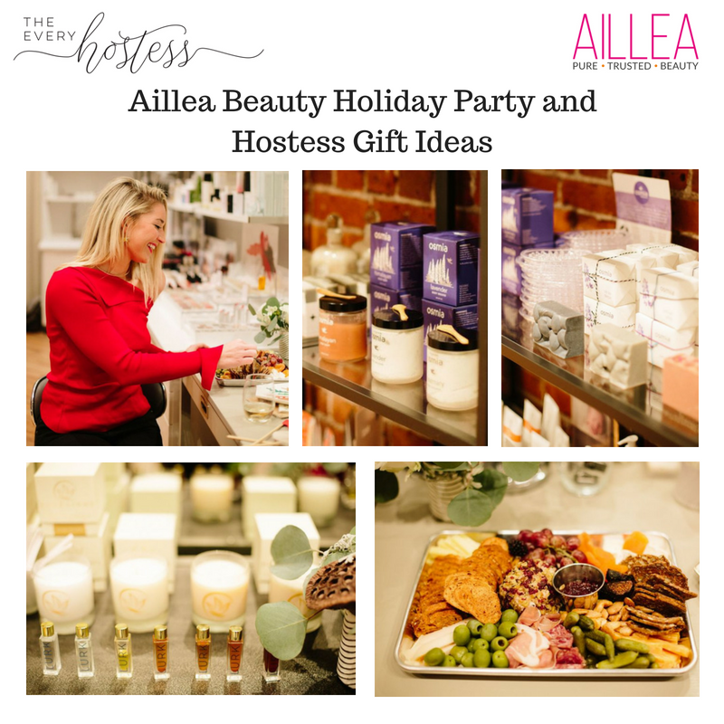 aillea beauty holiday party and hostess gift ideas. article by the every hostess