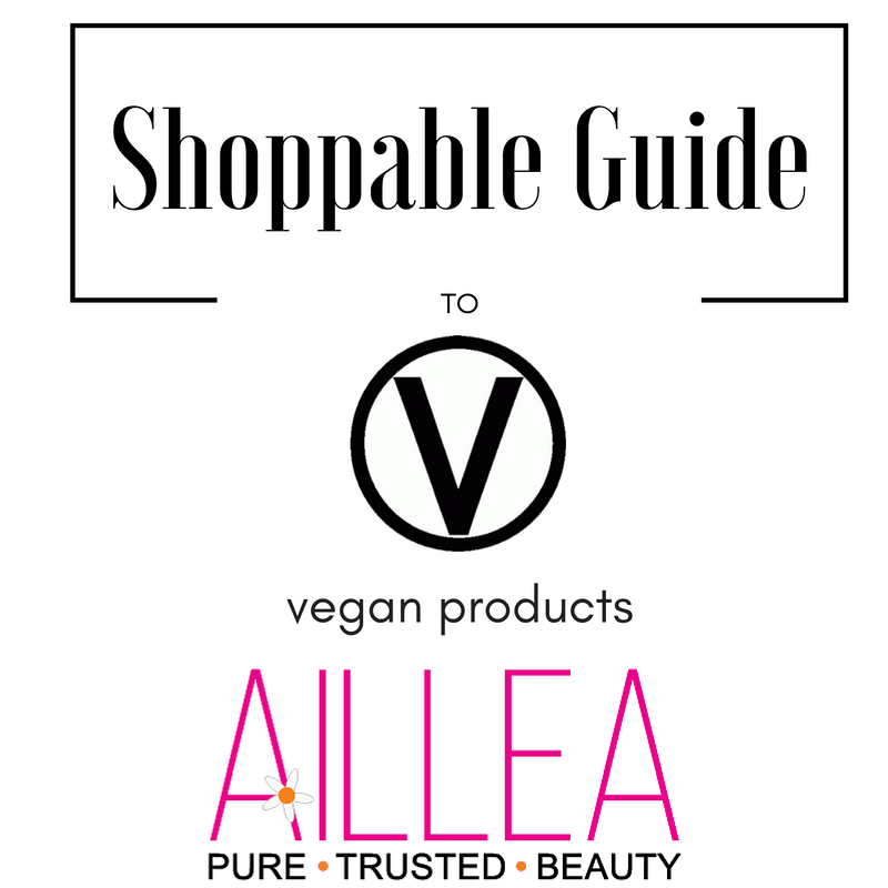 shoppable guide to vegan products at aillea