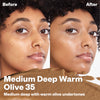 35 - medium deep with warm olive undertones