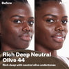 44 - rich deep with neutral olive undertones