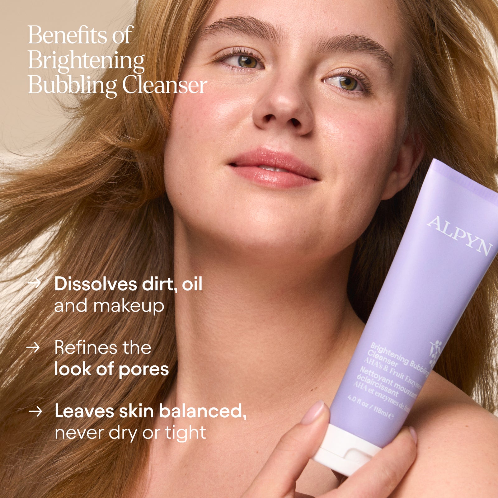 Alpyn Beauty Brightening Bubbling Cleanser - AILLEA