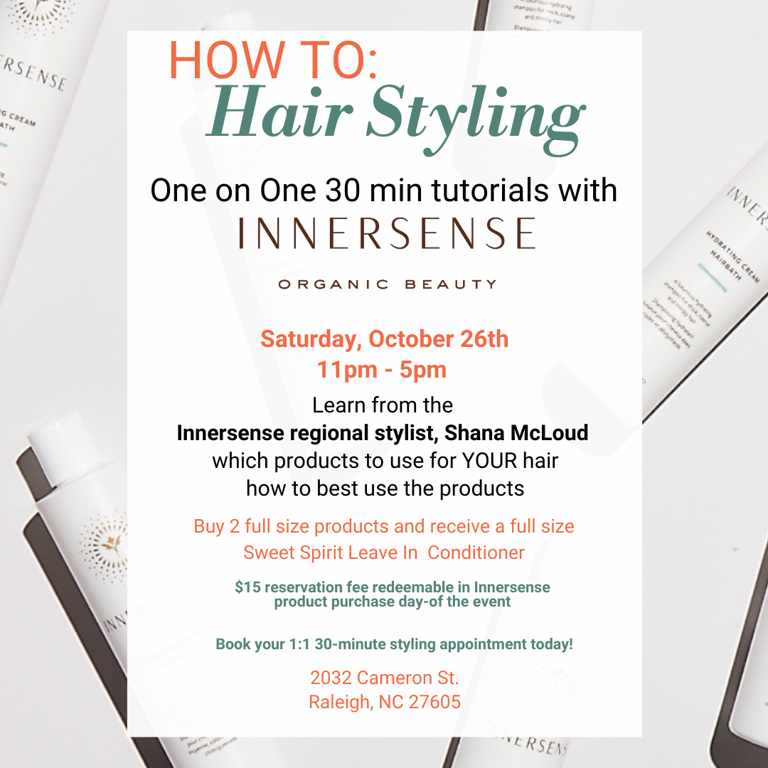 RALEIGH — Innersense 1:1 Consults October 26th - AILLEA