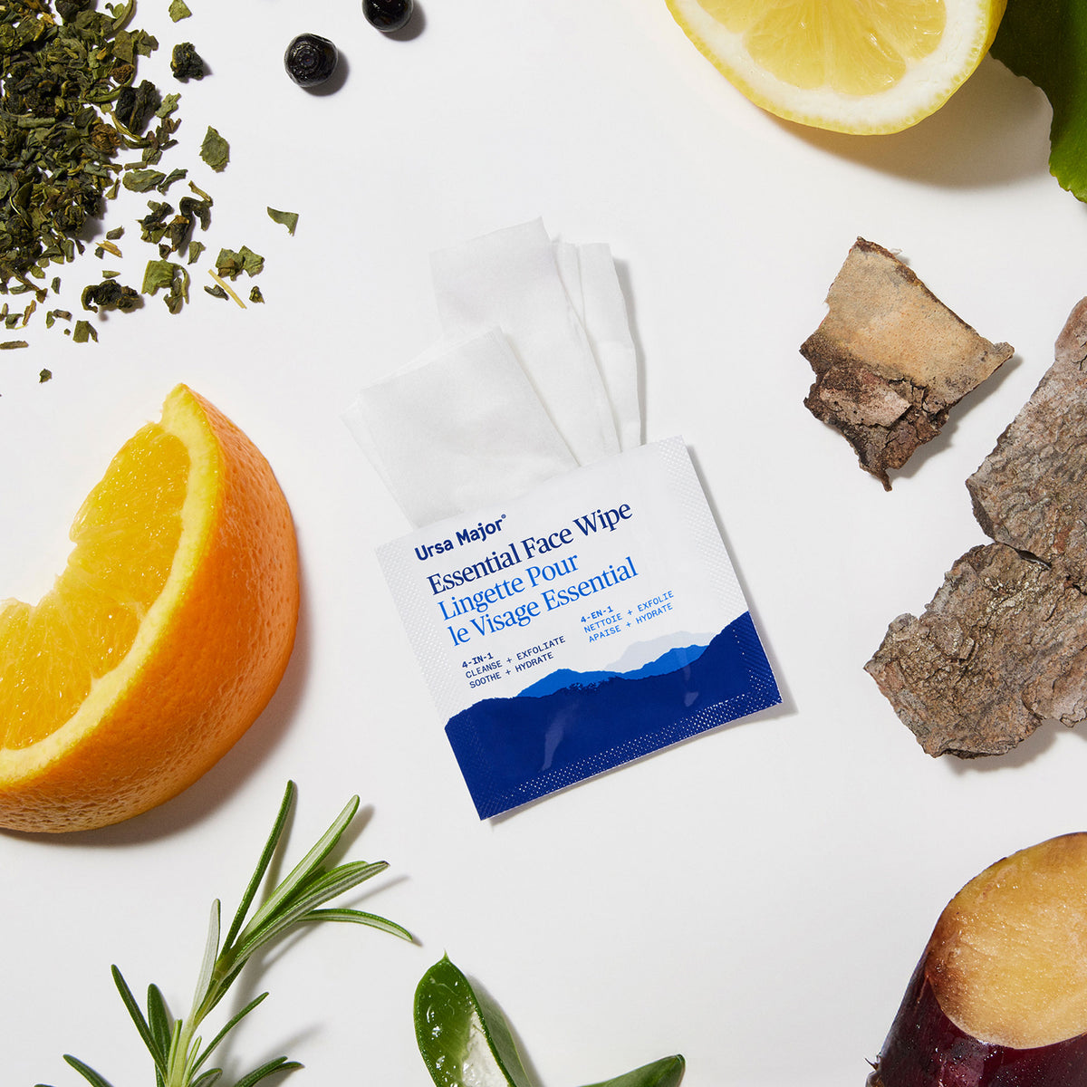 Ursa Major Essential Face Wipes, 20-count - AILLEA