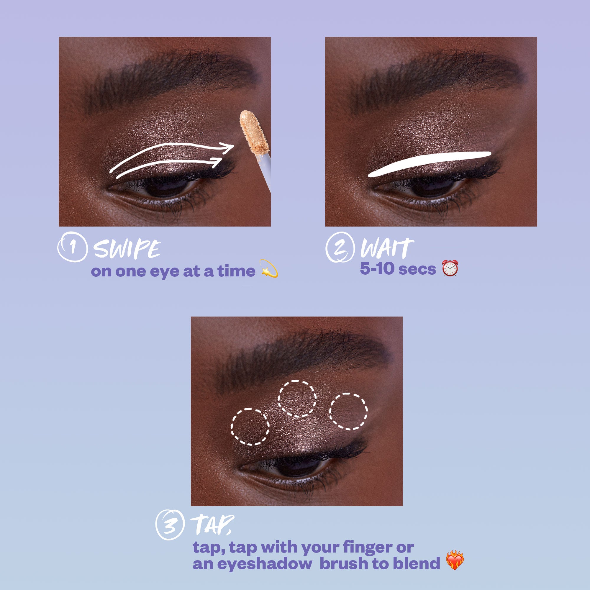 Kosa 10 Second Eye Gel Watercolor Eyeshadow - How To - AILLEA