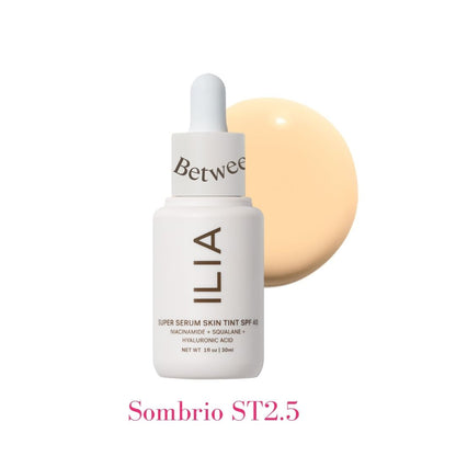ILIA Super Serum Skin Tint SPF 40 - ST2.5 Sombrio: (for fair skin with warm olive undertones) - AILLEA