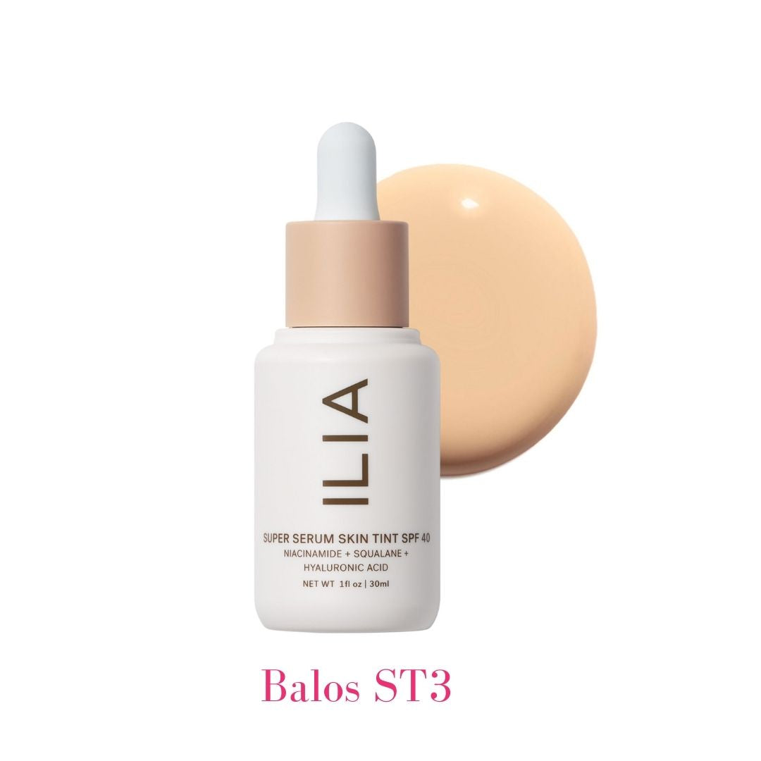 ILIA Super Serum Skin Tint SPF 40 - ST3 Balos: (for fair skin with neutral cool undertones) - AILLEA