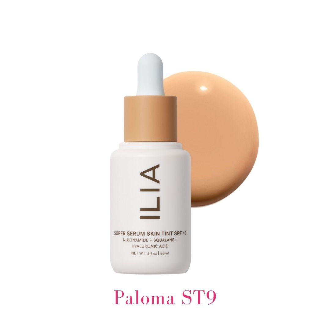 ILIA Super Serum Skin Tint SPF 40 ST9 Paloma: (for medium skin with neutral undertones) - AILLEA