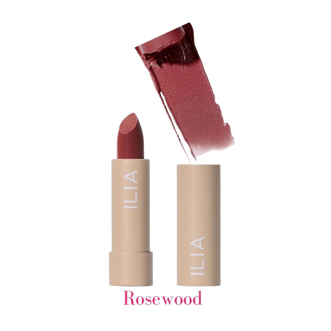 ILIA Color Block High Impact Lipstick - AILLEA - Rosewood: Soft Oxblood with Neutral Undertones