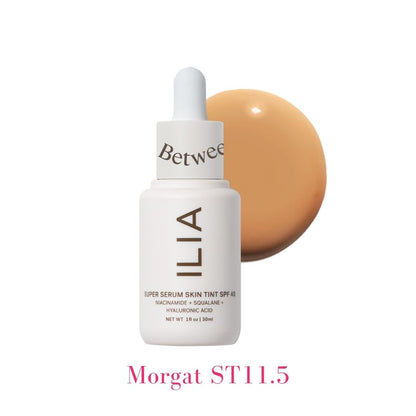 ILIA Super Serum Skin Tint SPF 40 ST11.5 Morgat: (for medium skin with olive undertones) - AILLEA
