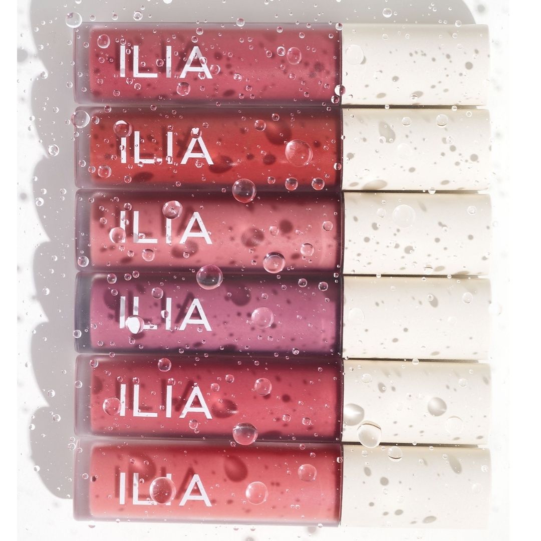 Graphic Display of all 6 ILIA Balmy Gloss Tinted Lip Oil - AILLEA