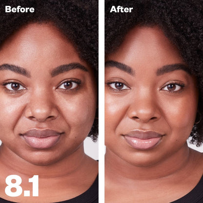 Kosas Revealer Concealer - Tone 8.1 Tan with olive cool undertones. Before and after on models skin. Brightens complexion and gives a youthful rested appearance. - AILLEA