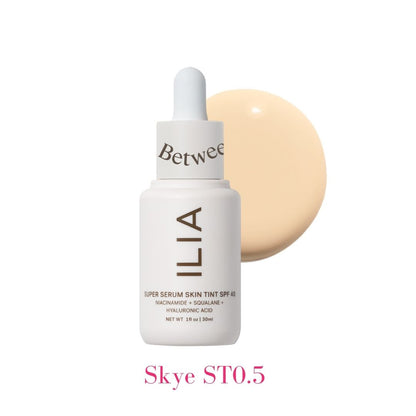 ILIA Super Serum Skin Tint SPF 40 - ST0.5 Skye: (for very fair skin with neutral undertones) - AILLEA