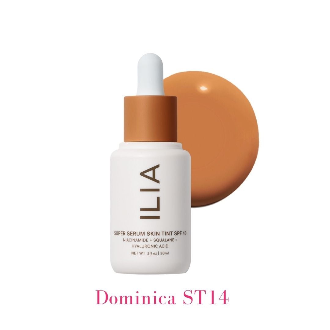 ILIA Super Serum Skin Tint SPF 40 ST14 Dominica: (for dark skin with neutral undertones) - AILLEA
