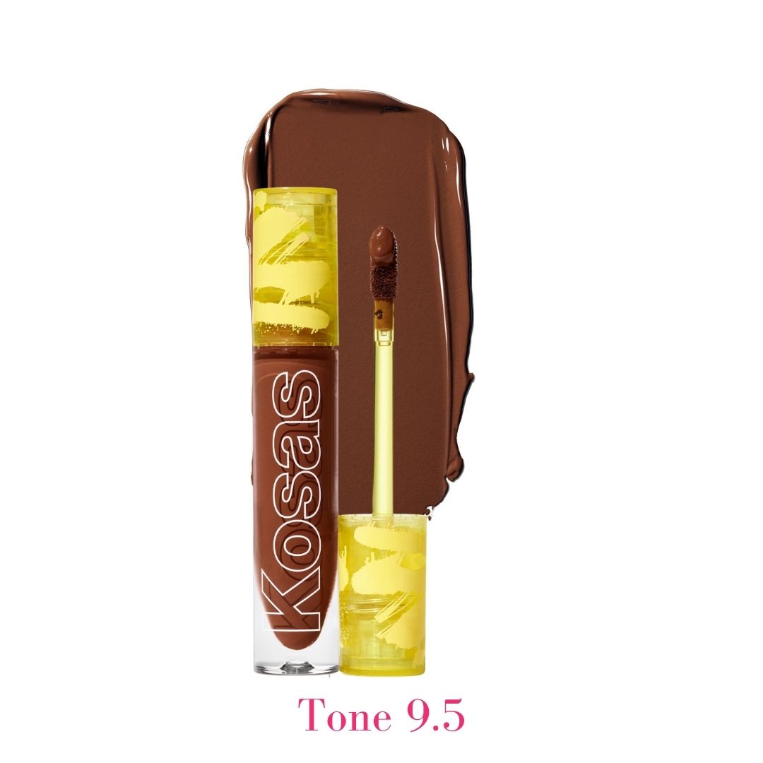 Kosas Revealer Concealer - Tone 9.5 Deep with neutral cool undertones swatch - AILLEA