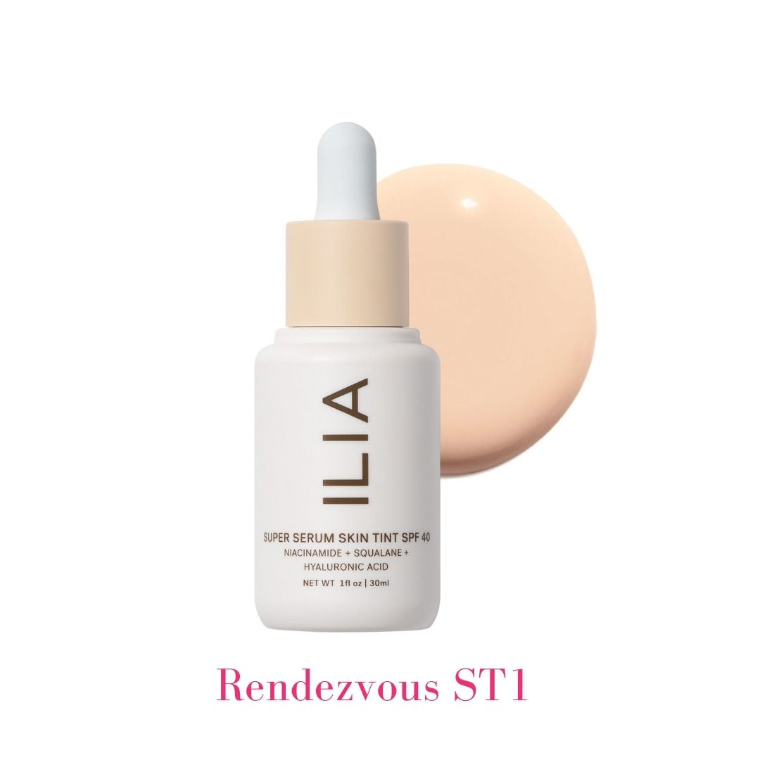 ILIA Super Serum Skin Tint SPF 40 - ST1 Rendevous: (for very fair skin with cool undertones) - AILLEA