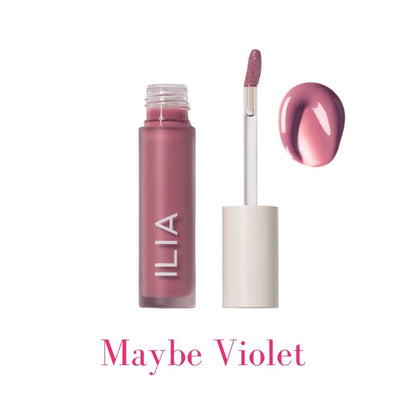Shade Maybe Violet in the ILIA Balmy Gloss Tinted Lip Oil - AILLEA