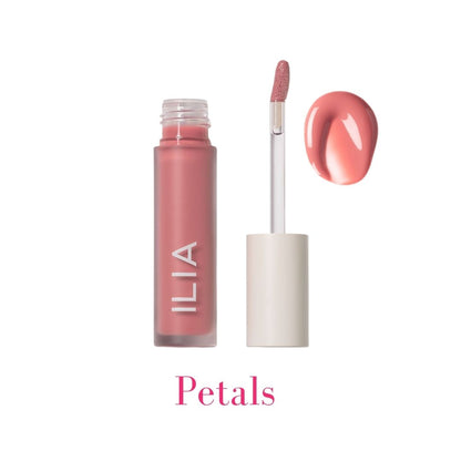 Shade Petals in the ILIA Balmy Gloss Tinted Lip Oil - AILLEA