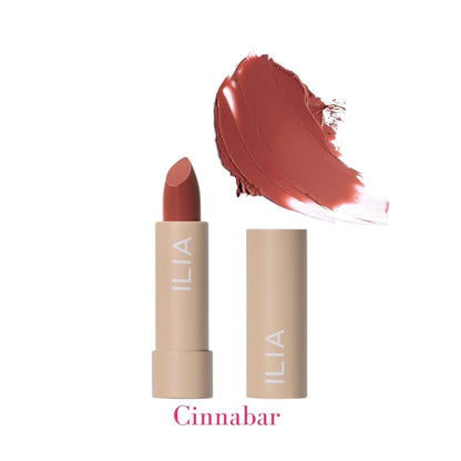 ILIA Color Block High Impact Lipstick - AILLEA - Cinnabar: Muted Brick with Warm Undertones