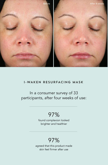 Indie Lee I-Waken Resurfacing Mask- Before and After - AILLEA
