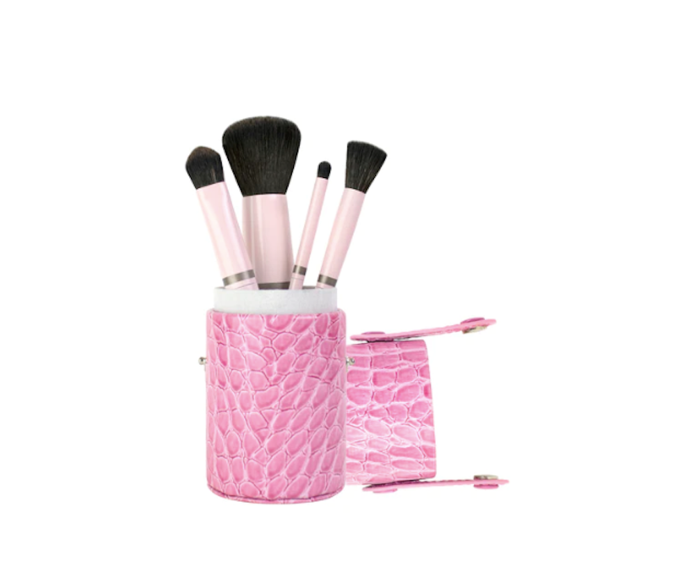 Jenny Patinkin 4-Brush Travel Set in Pink - AILLEA