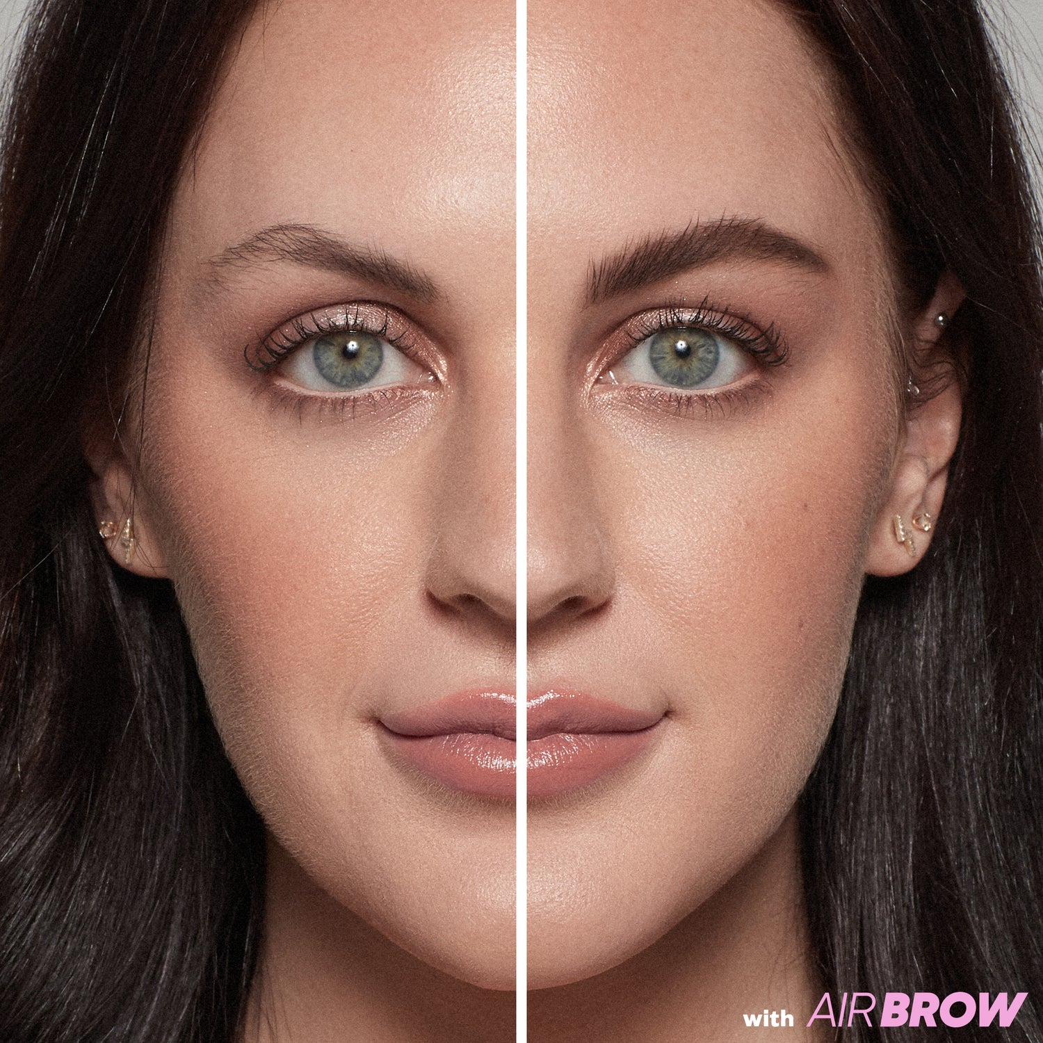 Kosas Air Brow - Clear - Before and After - AILLEA
