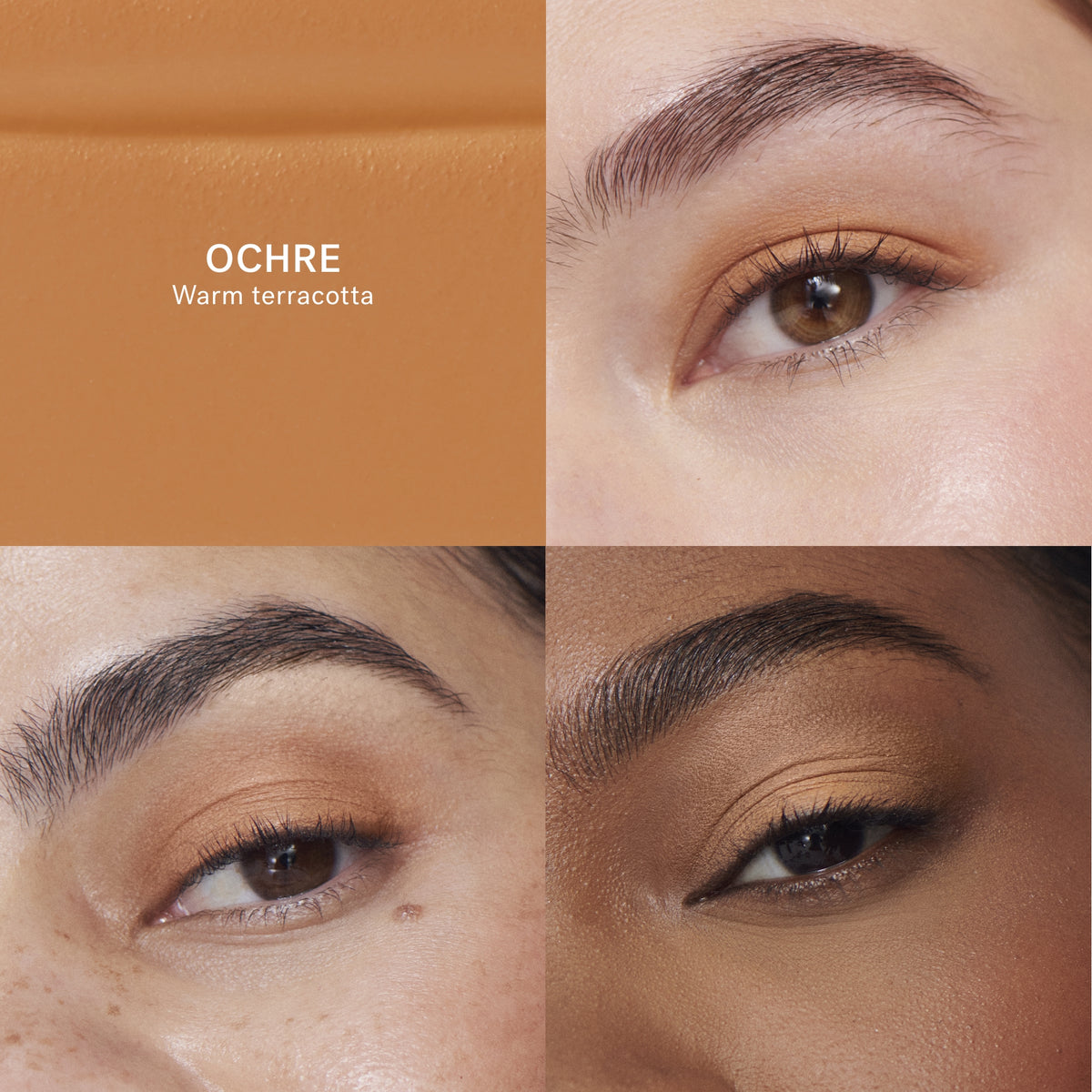 ILIA Liquid Powder Matte Eye Tint - Ochre Comparison Grid - AILLEA