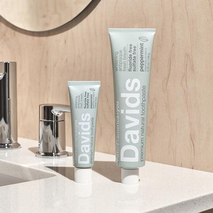 Davids Travel Size Peppermint Toothpaste - AILLEA
