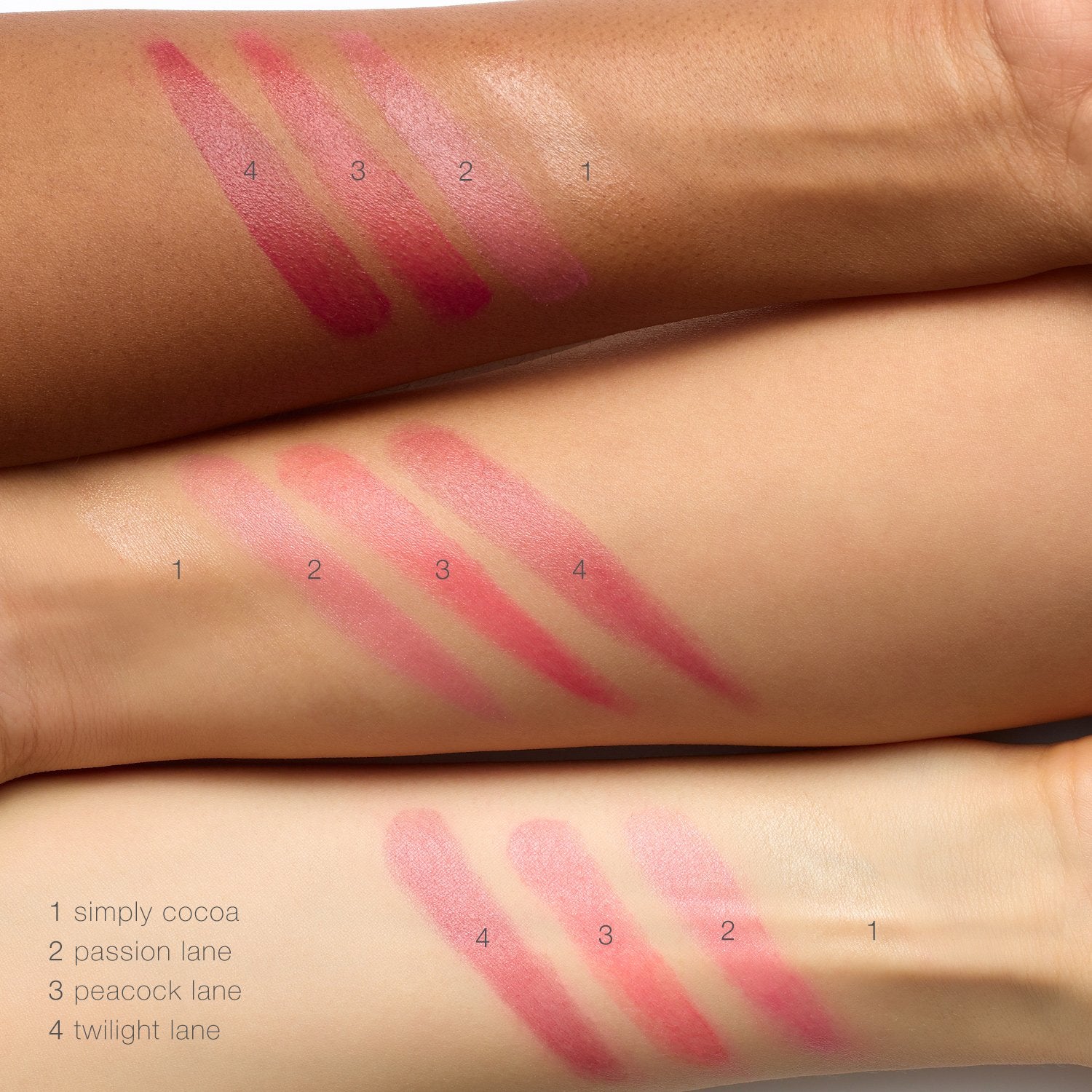 RMS Tinted Daily Lip Balm - swatches - AILLEA