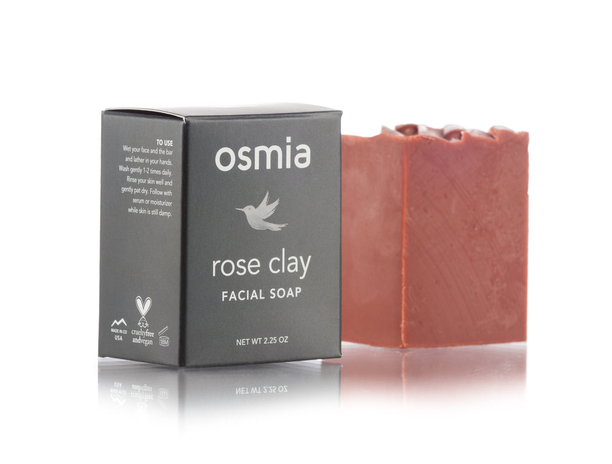 Osmia Rose Clay Facial Soap - AILLEA