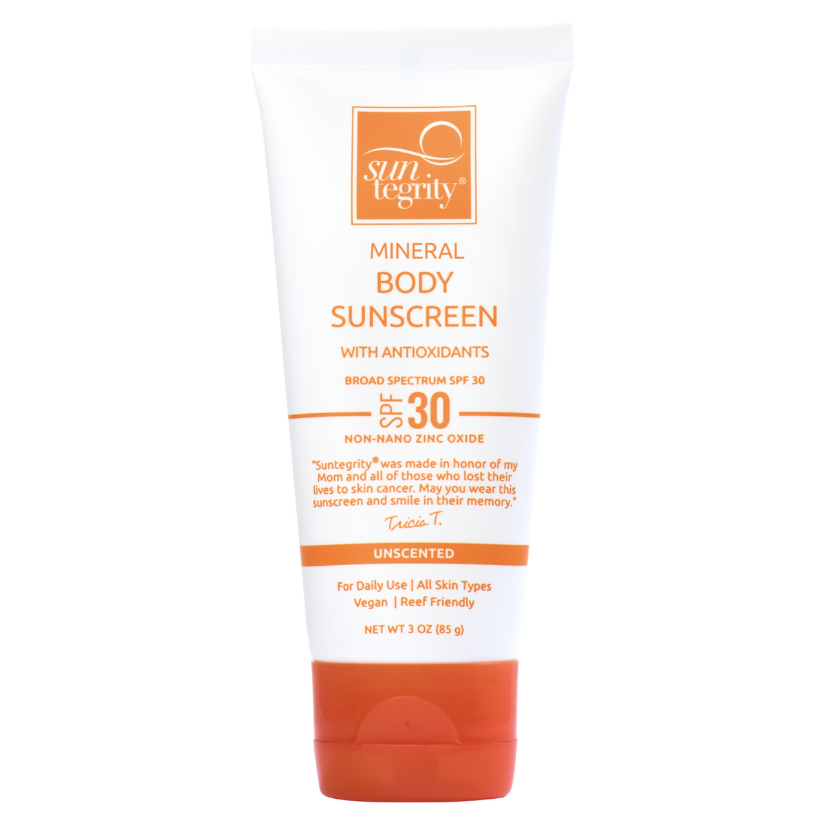 Suntegrity Mineral Sunscreen SPF 30 - UNSCENTED - AILLEA